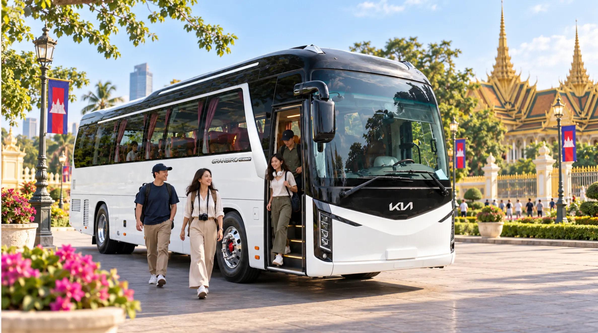 Cho Thuê Xe Chạy Tour Việt Nam – Campuchia | Xe 29–45 Chỗ