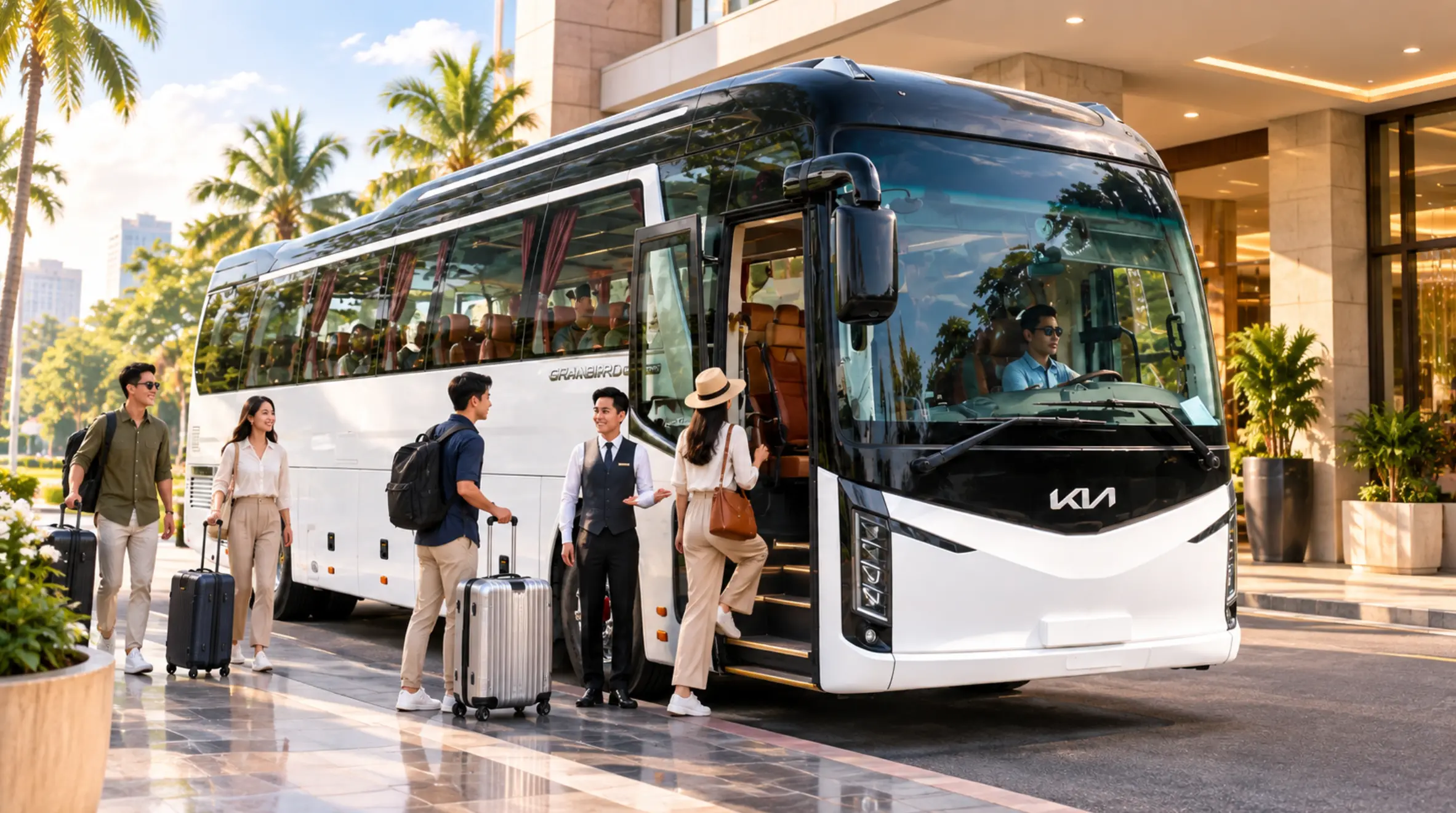 Cho Thuê Xe Chạy Tour Việt Nam – Campuchia | Xe 29–45 Chỗ